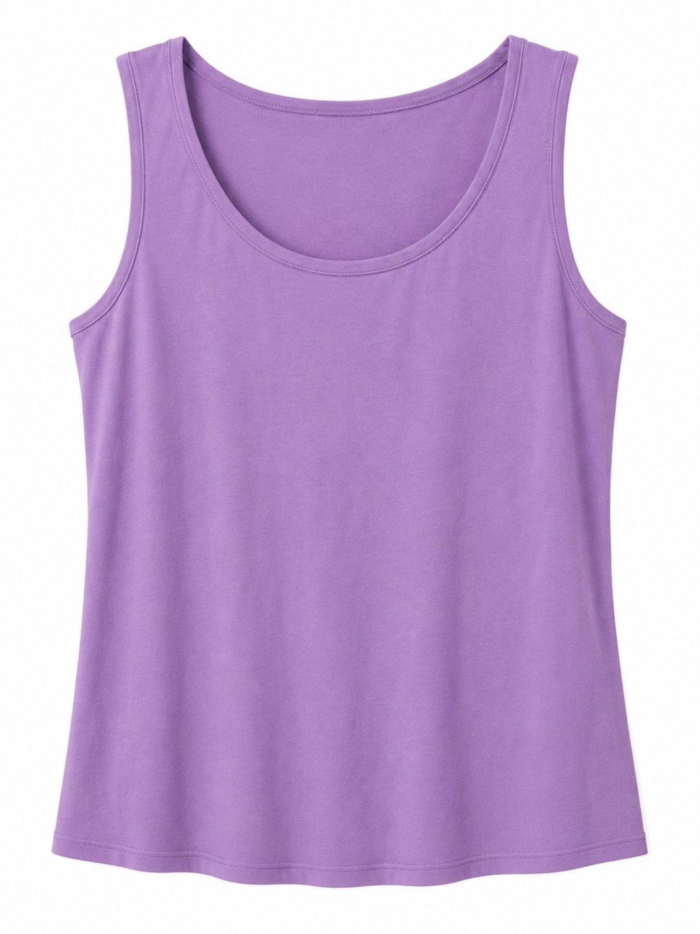 Women’s Lavender Scoop Neck Tank Top 2x Purple Sleeveless